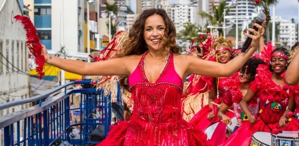 Daniela Mercury comanda a festa na Avenida Faria Lima, no domingo (24). Foto: Divulgação